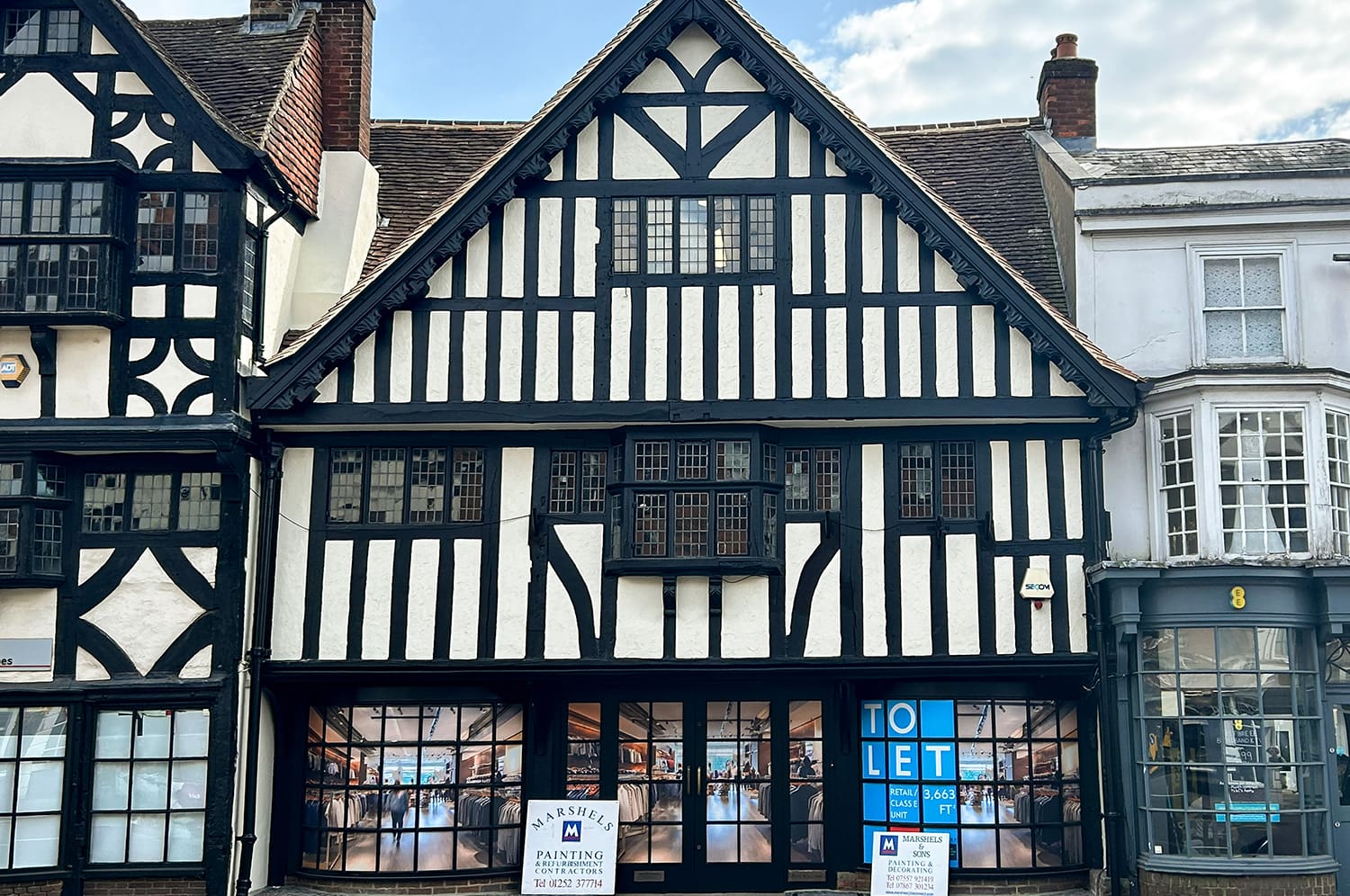 commercial retail refurbishment on farnham highstreet