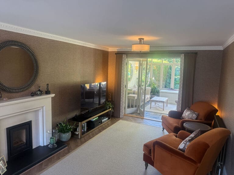 Living room renovation in Hartley Wintney