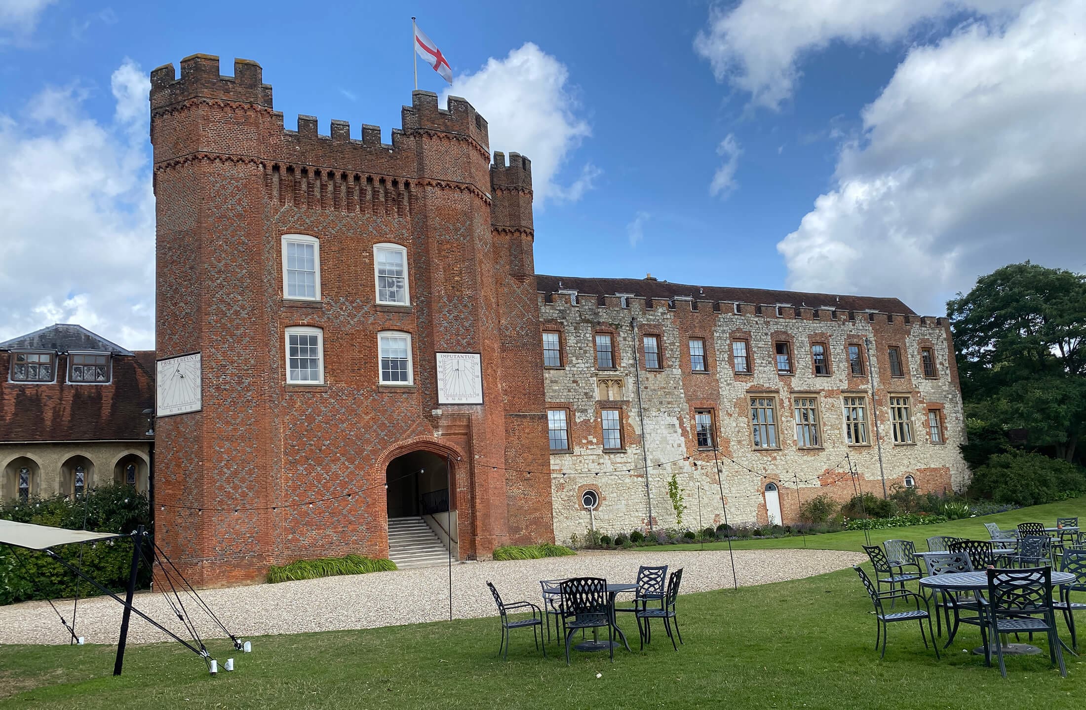 Farnham Castle external windows painting commercial